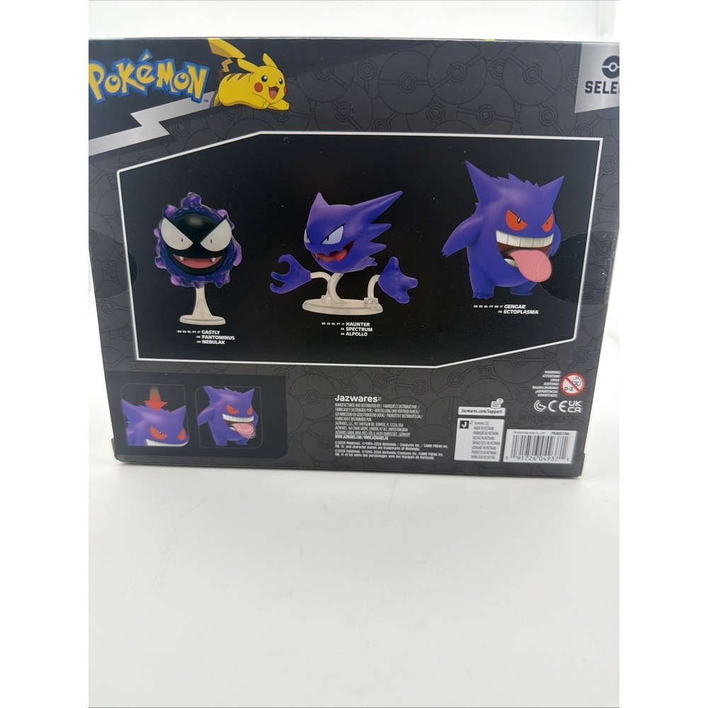 Pokémon Select Evolution Pack - Gastly, Haunter and Gengar Jazwares 2026 - Picture 9 of 11